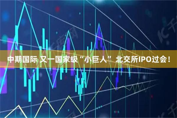 中期国际 又一国家级“小巨人” 北交所IPO过会！