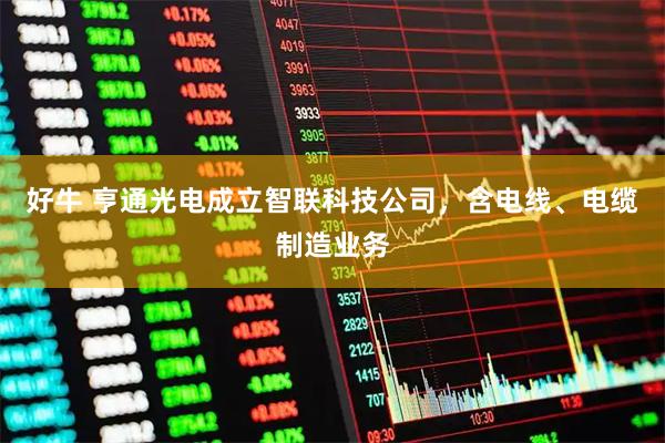 好牛 亨通光电成立智联科技公司，含电线、电缆制造业务